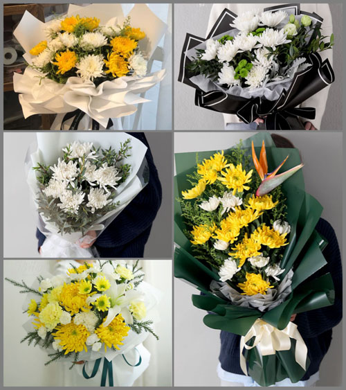 西藏拉萨尼木县卡如乡白事花束代送